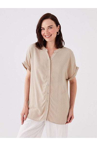 LC Waikiki Bluză LCW Grace Leak-neck cu mânecă scurtă pentru femei