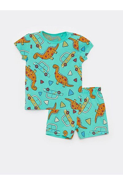 LC Waikiki Lcw Baby Crew Neck Short Sleeve Baby Boy Pajamas Set