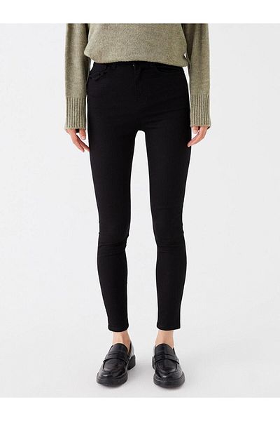 LC Waikiki Blugi LCW Pantaloni de damă cu talie înaltă, super skinny