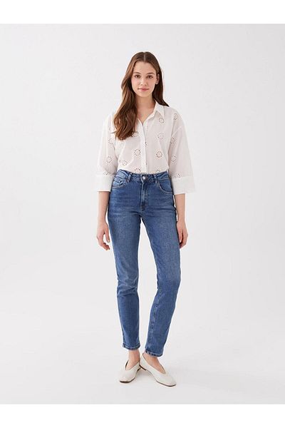 LC Waikiki LCW Jeans High Waist Straight Fit Women's Jean Pants