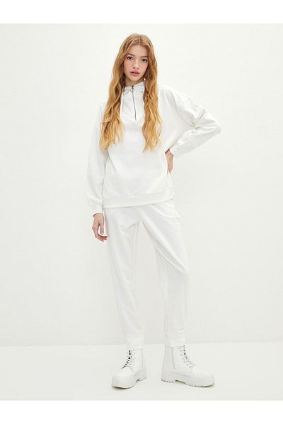 LC Waikiki Γυναικείο Jogger Sweatpants - Ελαστική μέση και ίσια λεπτομέρεια τσέπης