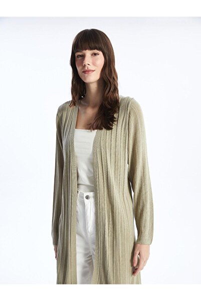 LC Waikiki LCWAIKIKI Tricot Cardigan pentru damă - Guler șal, solid, cu mânecă lungă