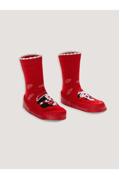 LC Waikiki New Year Themed Baby Girl Home Socks (W1)