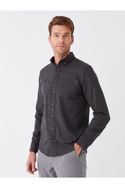 LC Waikiki Ανδρικό μακρυμάνικο πουκάμισο Gabardine LCWAIKIKI Classic Regular Fit