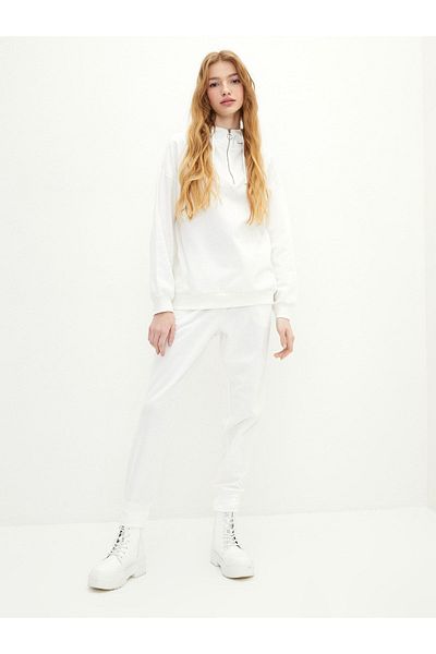 LC Waikiki Γυναικείο Jogger Sweatpants - Ελαστική μέση και ίσια λεπτομέρεια τσέπης