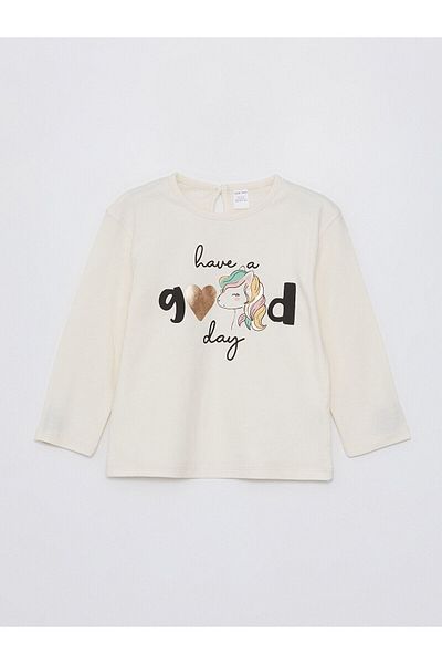 LC Waikiki Crew Neck Long Sleeve Baby Girl T-Shirt, Pack of 2
