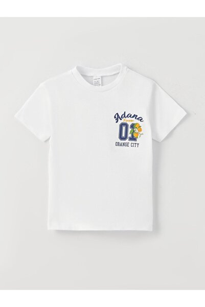 LC Waikiki Bisiklet Yaka Kısa Kollu Baskılı Erkek Bebek Tişört