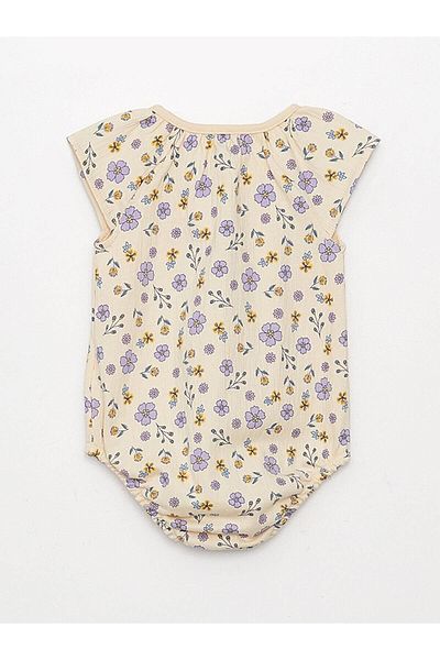LC Waikiki LCW Baby - Body imprimat cu decolteu rotund pentru fetiță