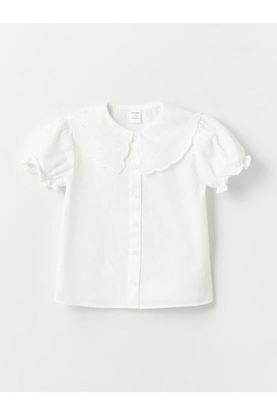 LC Waikiki Baby Collar Short Sleeve Baby Girl Shirt (S4)