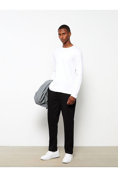 LC Waikiki Ανδρικό μπλουζάκι LCW - Casual, Crew Neck, Μακρύ μανίκι