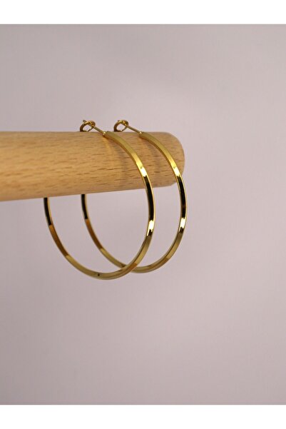 STAİNLES حلق سميك من الفولاذ الذهبي (قطر 5 سم)