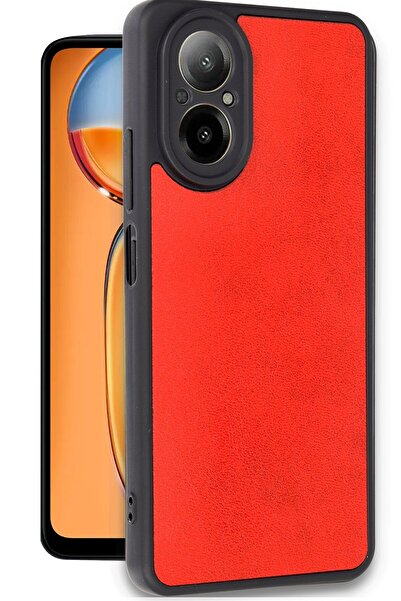 m.tk moveteck Realme 12 Lite Kılıf Kamera Korumalı Deri Görünümlü Leather Des...