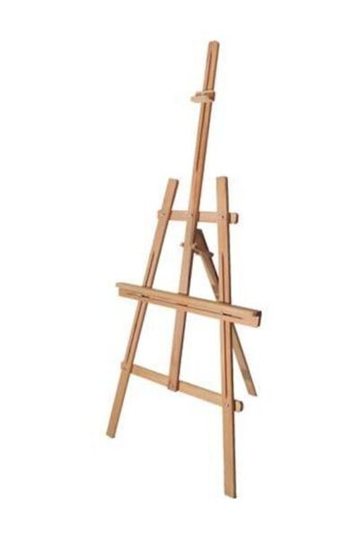 Panda Ahşap Şövale - Resim Şövalesi Büyük Boy Çam