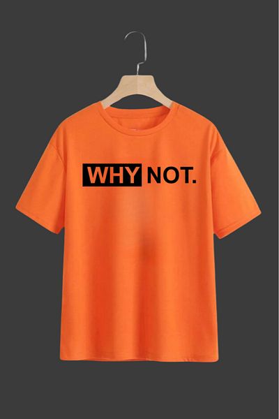 Evomind 1 T-Shirt Is a Gift for Purchases of 5 or More in the Cart - Unisex Why Not Printed Oversize T-Shirt
