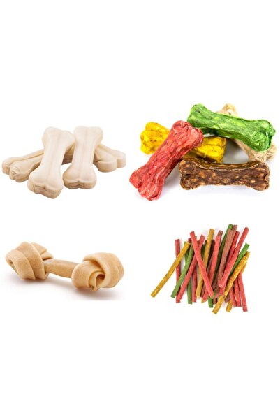 PureCanpati Köpek Çiğneme Kemiği Tüy Bakım Damlası Köpek Ödül Seti