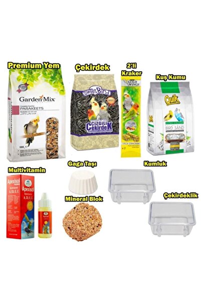 Gardenmix Paraket Sultan-cennet Papağanı Besin Paketi 9parça
