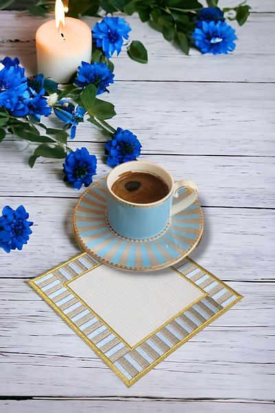 FLAWLESS HOME 2-Pack Pip Studio Cocktail Napkin, Presentation Napkin, Coffee Side Napkin, Coaster