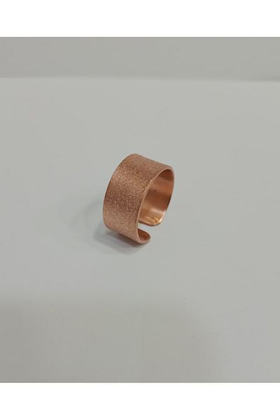 EldenEveBakır Rough Copper Ring Zmay0005-2