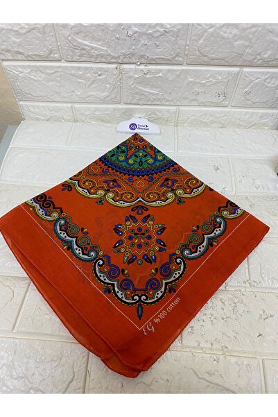 sema aksesuar %100 Pamuk Unisex Etnik Desen Bandana - Kilim Desen Fular - Bil...