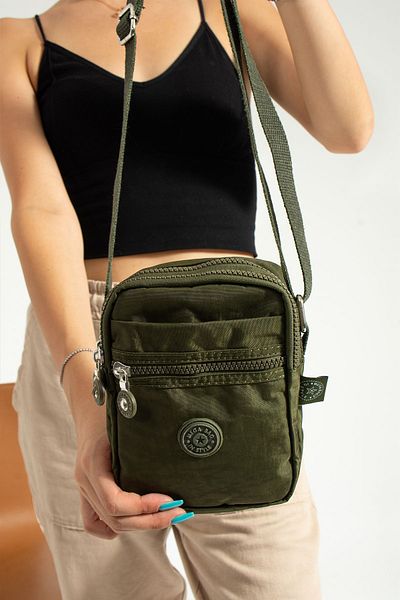 RKY SERENITY Water Resistant Clinker Fabric Multi-Pocket Phone Holder Wallet with Adjustable Strap