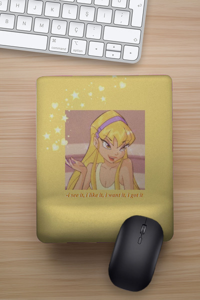 Namgo Winx Stella Bilek Destekli Mouse Pad