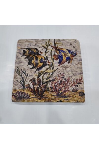 Şeker Portakalım Dekoratif Figürlü Doğal Taş Banyo Gider Kapağı Süsü Tekli 10...