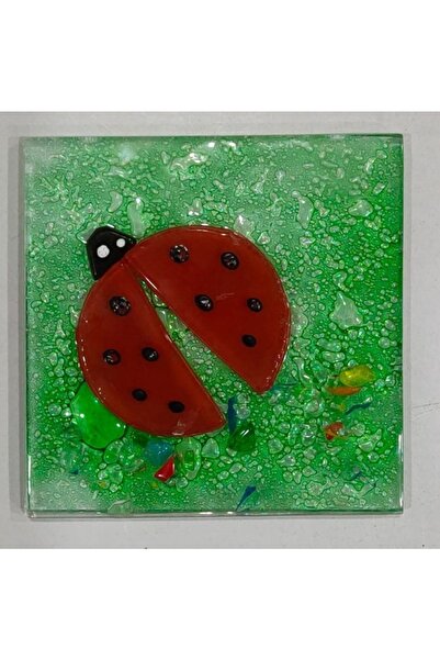 Şeker Portakalım Uğur Böceği Desenli Banyo Cam Gider Kapağı Süsü Tekli Ölçü :...