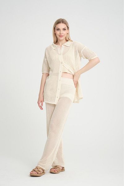 Su Moda pantaloni de damă ajurat