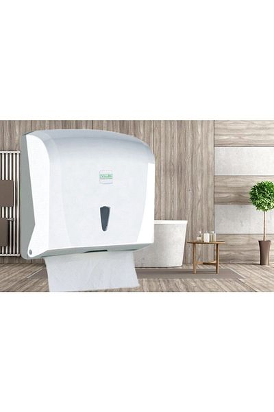 Şeker Portakalım Vialli K20 Z Layer Practical Bathroom Kitchen Paper Towel Dispenser 200 Pieces White