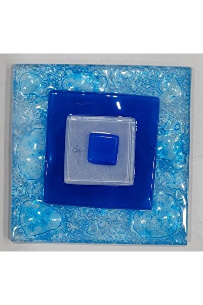 Şeker Portakalım Nazar Boncuk Desenli Banyo Cam Gider Kapağı Süsü Tekli Ölçü ...