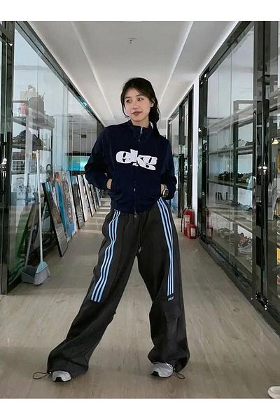 Gofeel Pofidi Tech Anthracite American Retro Streetwear Sweatpants
