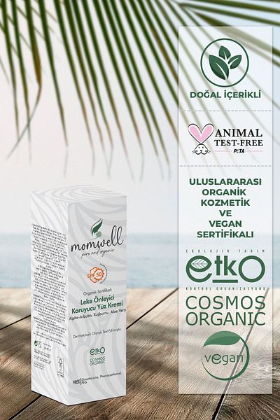 Momwell 50ml Protective Organic Blemish Face Sunscreen