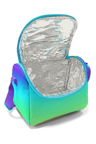 Coral High Set de geanți de prânz termoizolante cu model liliac violet și suport pentru creion pentru fete