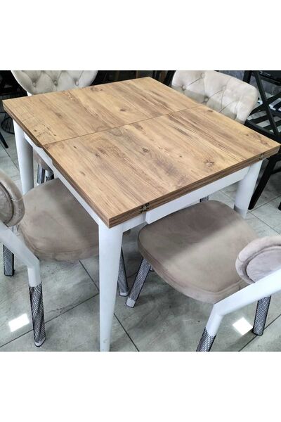 güneyahşapmobilya 80 X 75 Cm Katlanır Masa Takımı