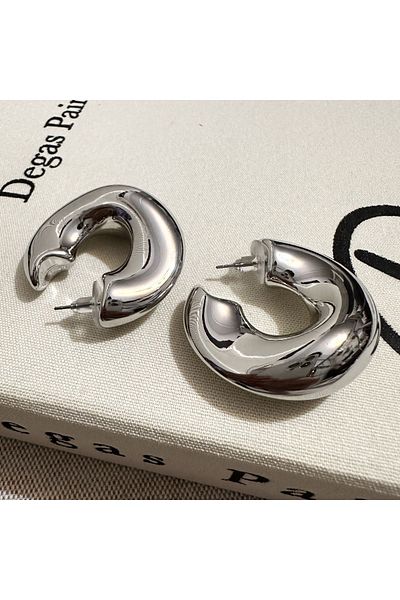 Okko Store Wavy Hoop Earrings