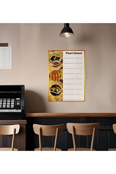 Akıllı Kağıt Meniu Servicii Produse Restaurant Cafenea Desert Baklavacı Adeziv Lista de prețuri personalizate