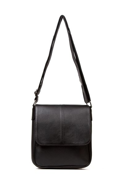 LOOP DESIGN Geantă de umăr unisex din piele naturală, geantă crossbody