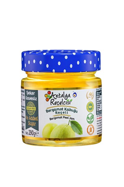 Antalya Reçelcisi Bergamot Kabuğu Reçeli 290g Rafine Şeker İlavesiz