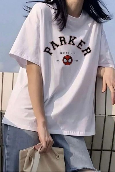 Gofeel Unisex Oversize Tech Streetwear Parker Queens Λεπτομερές μπλουζάκι