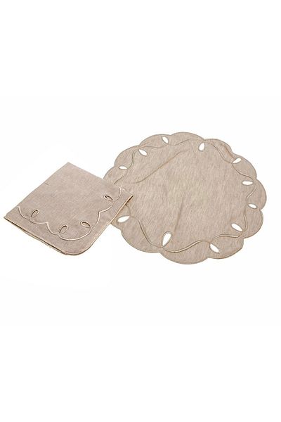 Jumbo Round Hole American Service & Napkin Set
