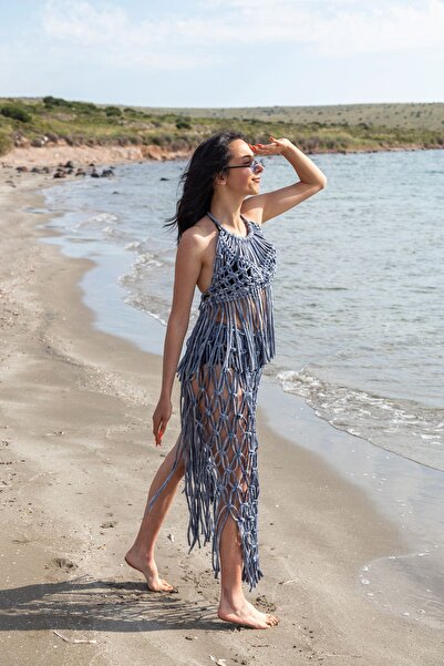 ZK Jewellery Makrame Ženska haljina za plažu - prilagođeni dizajn, ručno izra...