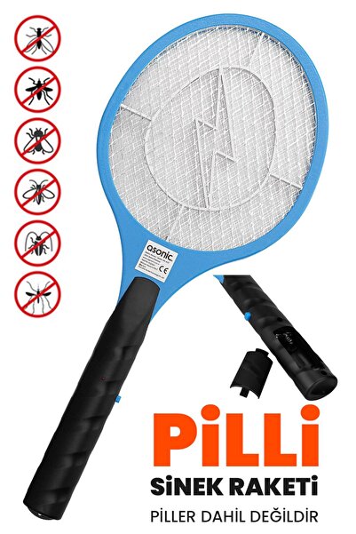 GüncelÇarşı Pilli Sinek Öldürücü Raket Elektrikli Sinek Raketi, Sinek Öldürüc...