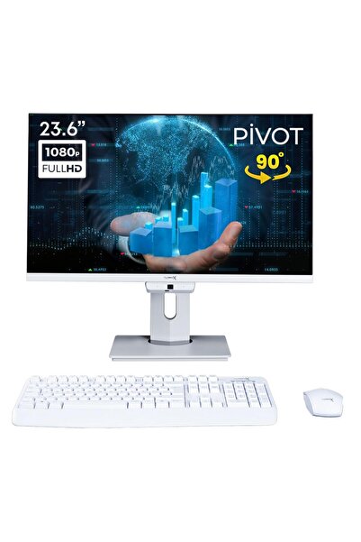 TURBOX Tax438 I3 4100m 8gb Ram 512gb Ssd 23.6'' Pivot All In One Bilgisayar