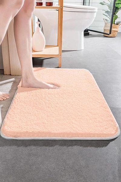 ALgorand Home Washable Non-Slip Base Plush Soft 40x60 Pink Bath Mat