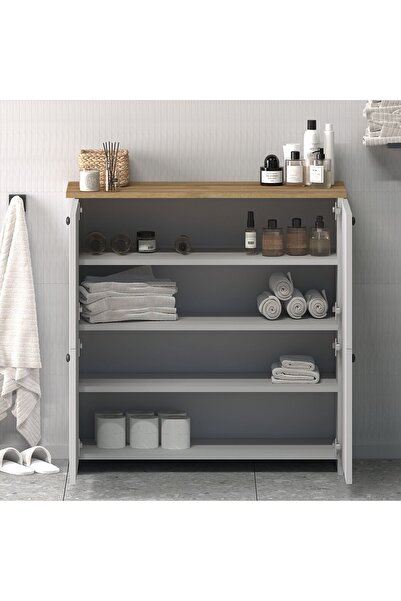 Monte Sehpa Cube Banyo Dolabı Çok Amaçlı Dolap