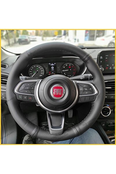 imza direksiyon kılıfı Fiat Egea 2019 Üstü Ünivarsal Simite Dikilen Kılıf (Ta...