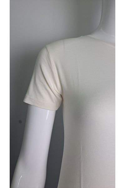 Alfa Ecru Women's Body - Short Sleeve and Crew Neck