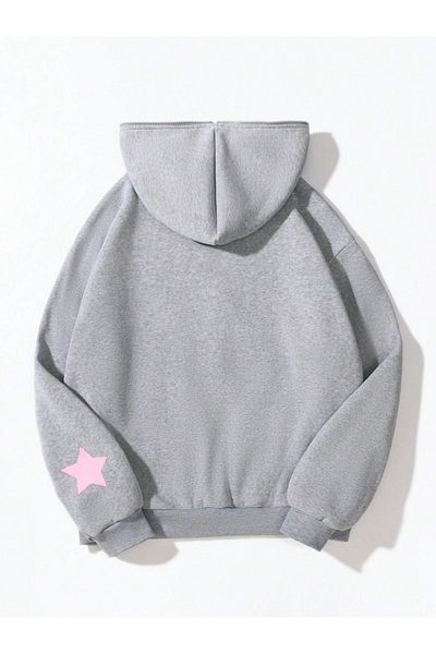 Mella&Co Hanorac unisex cu glugă și fermoar - Imprimat