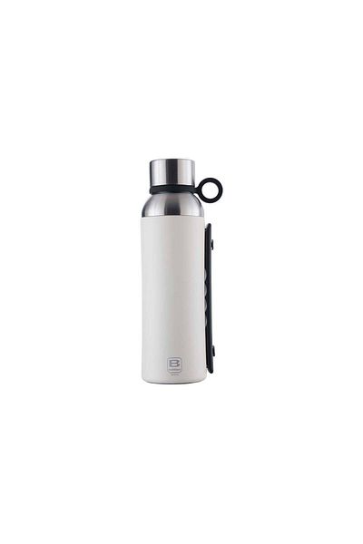 BUGATTI 1500Ml Stainless Steel Matte White Thermos - With Carrying Handle