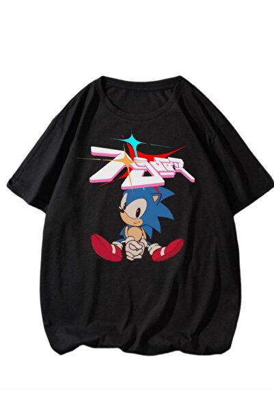MAYDAY CULTURE Tricou unisex Sonic Oversize Dtf imprimat